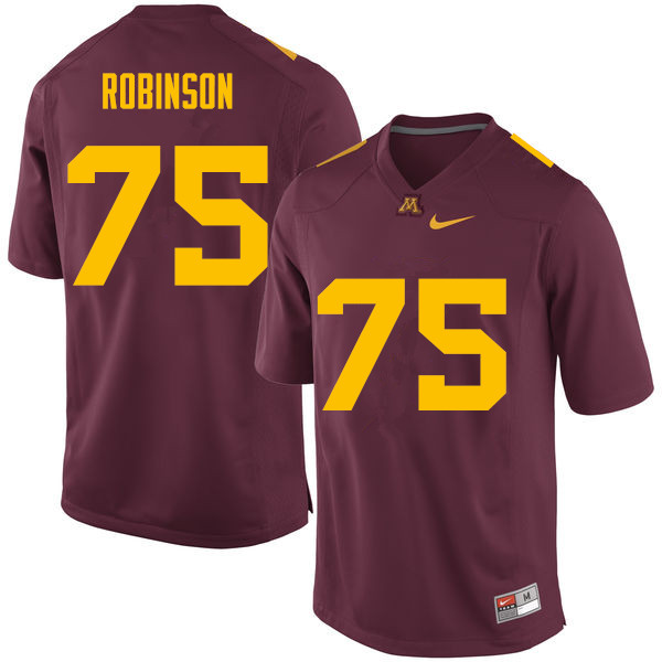Men #75 Malcolm Robinson Minnesota Golden Gophers College Football Jerseys Sale-Maroon